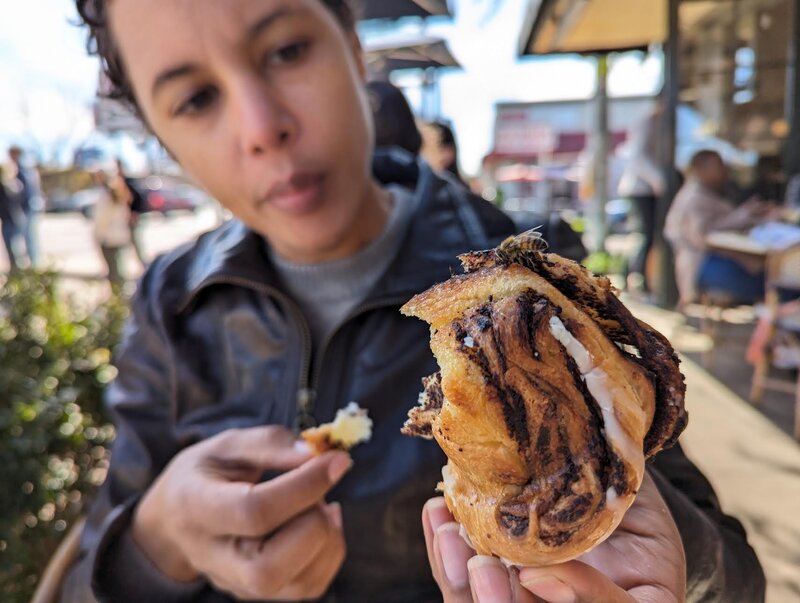 chocholae bobka with bee